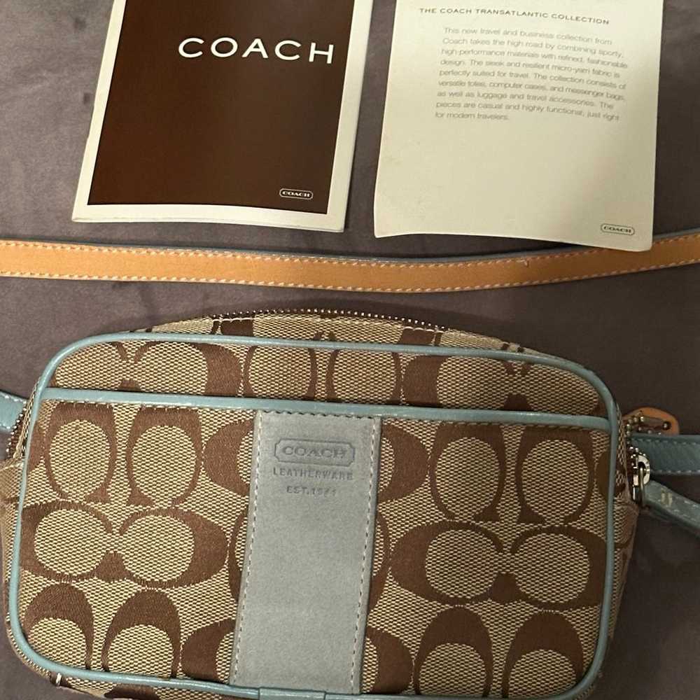 Coach Blue Signature Belt Bag/ Bum Bag/ Fanny Pack - image 2