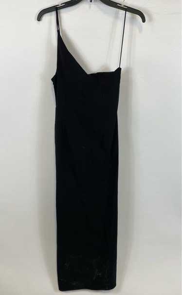 NWT Zara Womens Black One Shoulder Sleeveless Midi