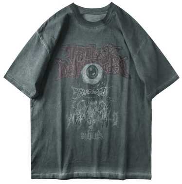 Japanese Brand × Tee × Vintage Evil Eye Print Stre