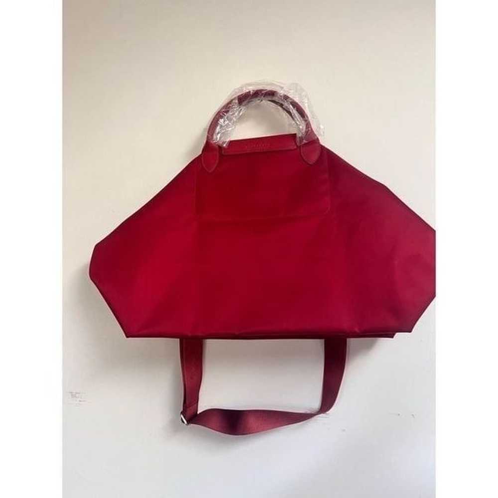 Longchamp Le Pliage Neo Medium Nylon Tote in Red … - image 5