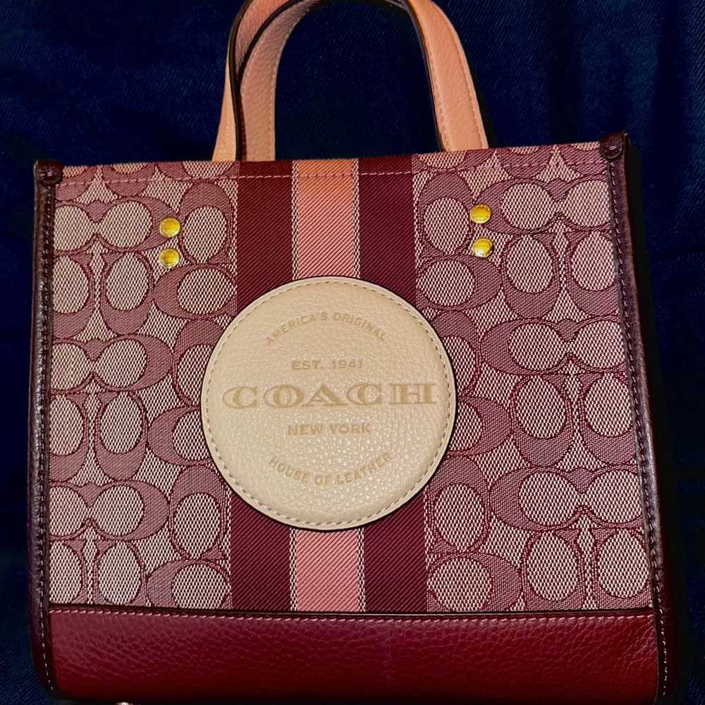 Coach Dempsey Tote 22 in Signature Jacquard With … - image 1