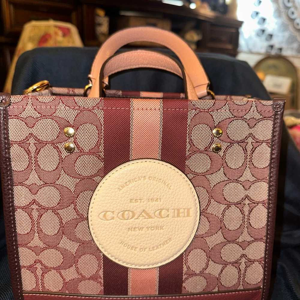 Coach Dempsey Tote 22 in Signature Jacquard With … - image 2