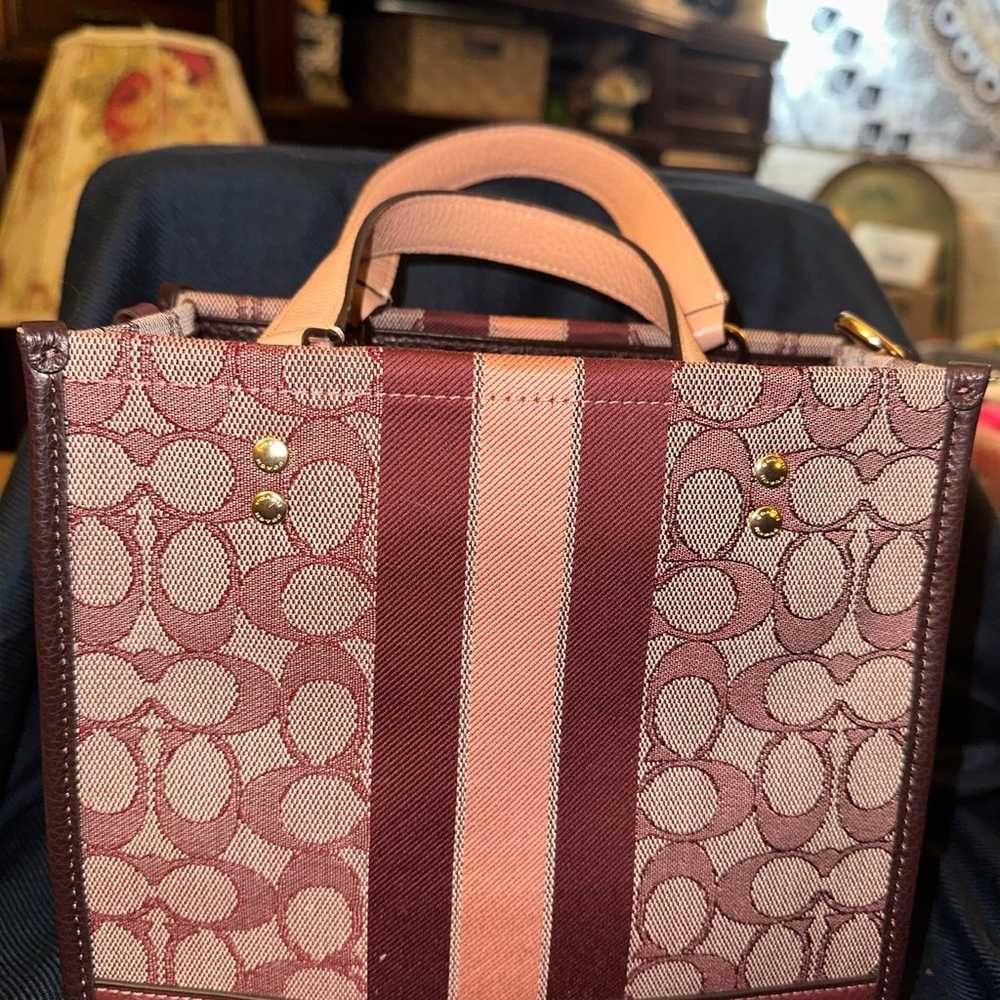 Coach Dempsey Tote 22 in Signature Jacquard With … - image 3