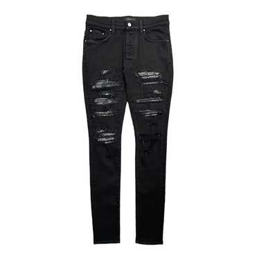 Amiri Amiri Tonal Bandana Patch Thrasher Jeans Bl… - image 1