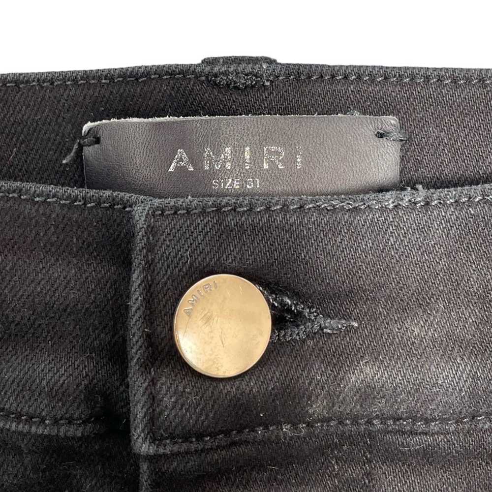 Amiri Amiri Tonal Bandana Patch Thrasher Jeans Bl… - image 4