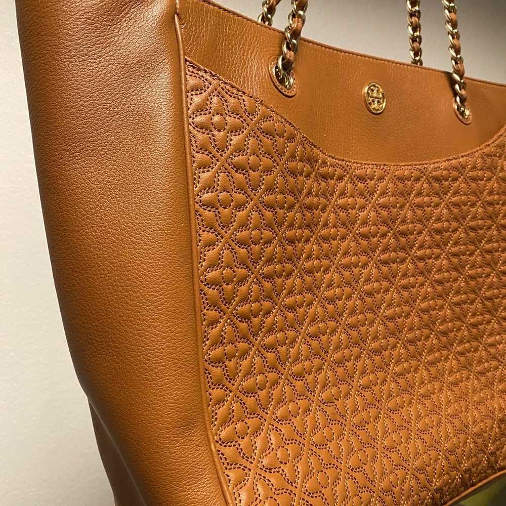 Tory Burch Large Quilted Bag - Brown - image 2