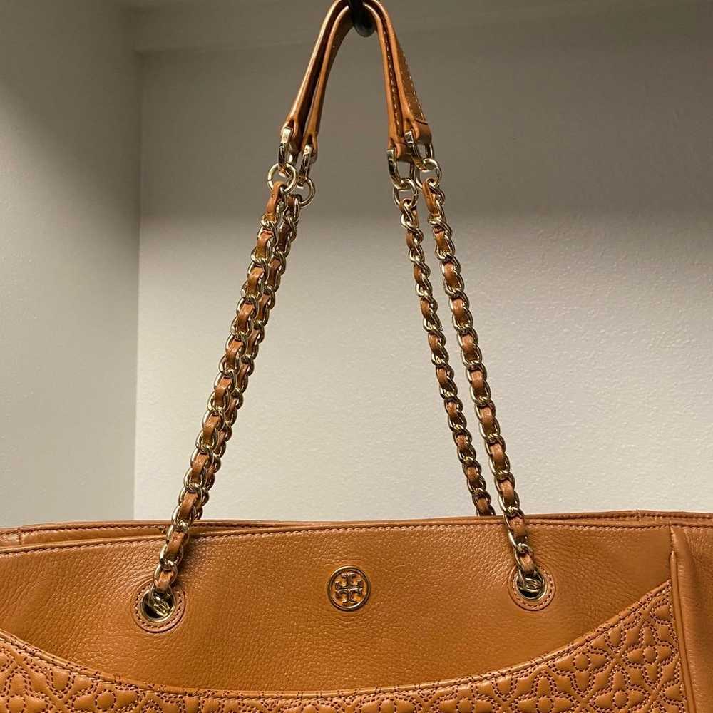 Tory Burch Large Quilted Bag - Brown - image 3