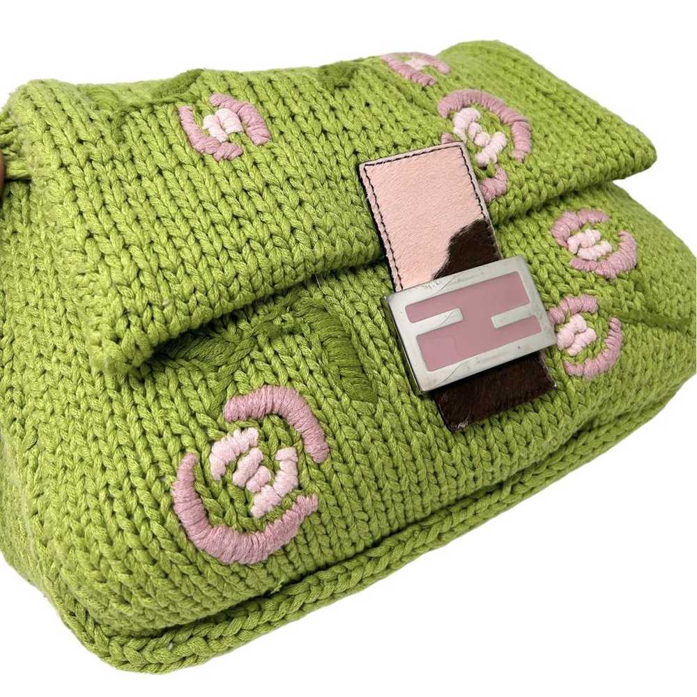 Fendi Mamma Baguette wool handbag - image 10