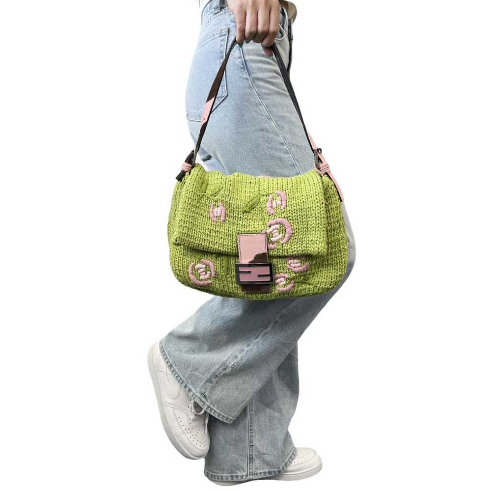 Fendi Mamma Baguette wool handbag - image 9