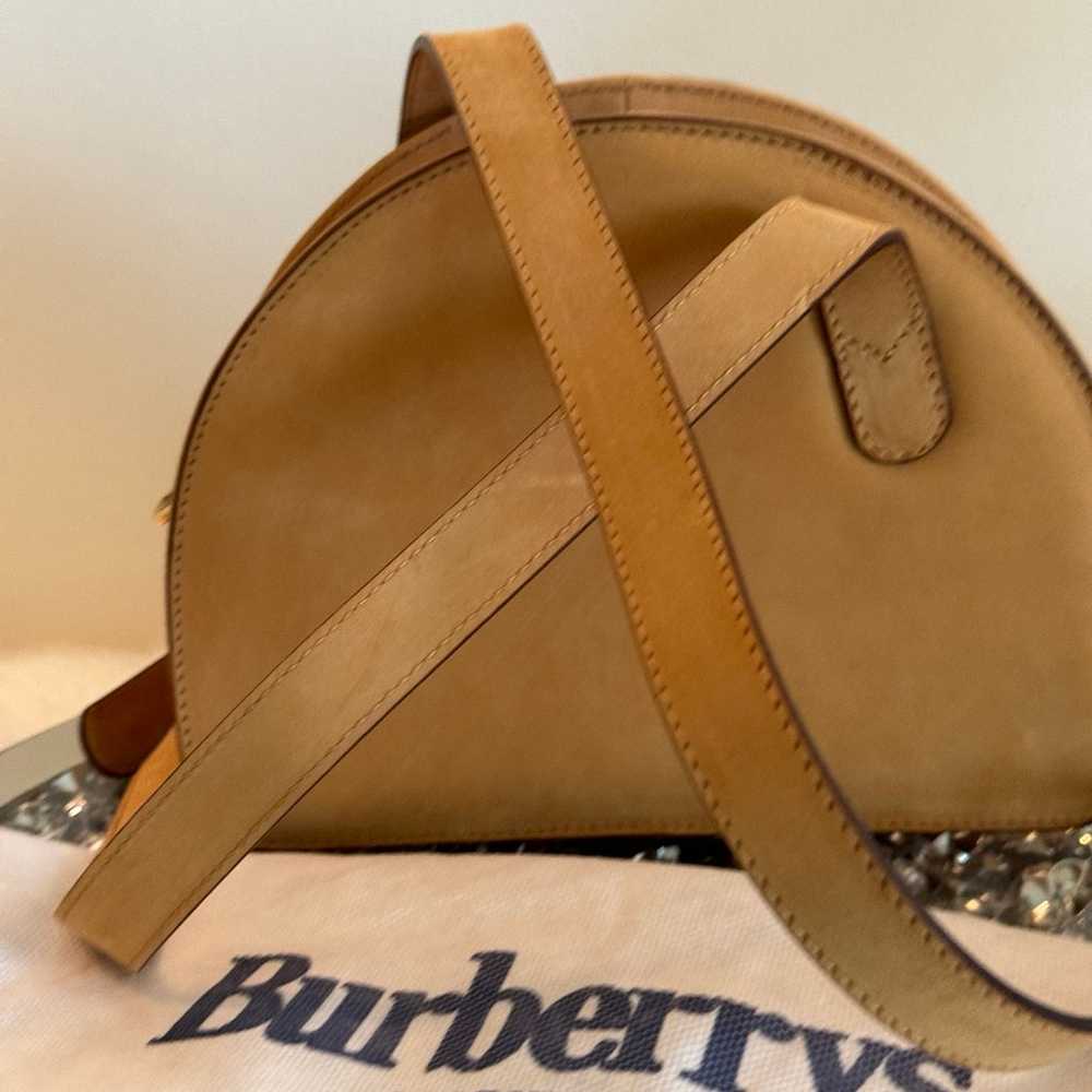Authentic Rare Vintage Burberry Suede Leather Cro… - image 6