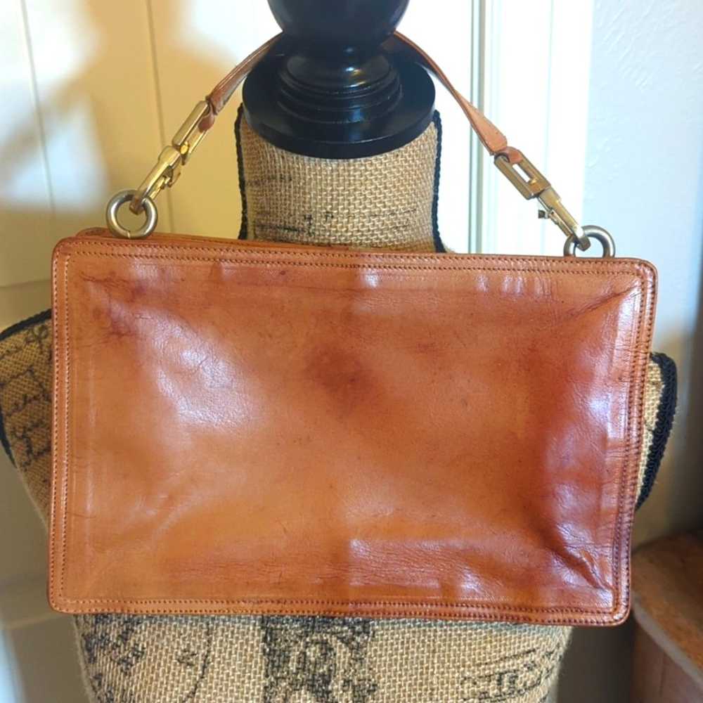 Bottega Veneta Vintage Calfskin Handbag With Embo… - image 1