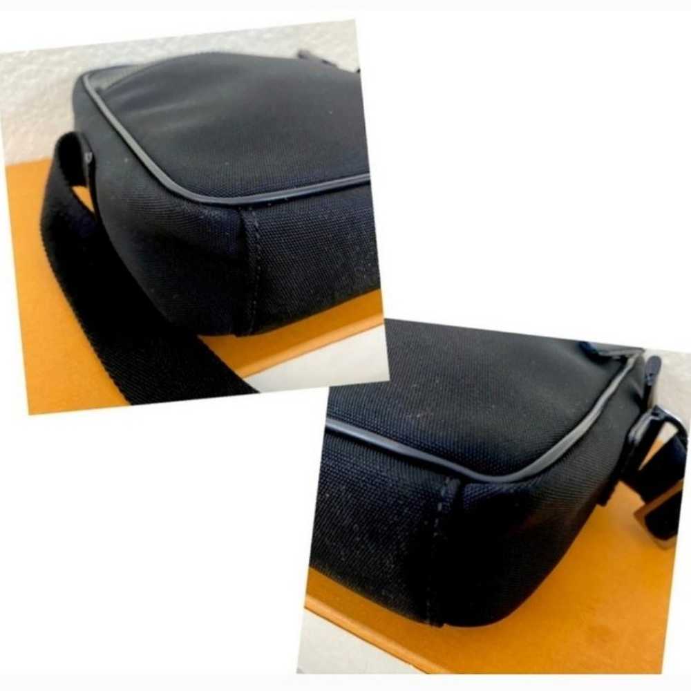 GUCCI Nylon Leather Crossbody/Shoulder Bag, Black - image 3