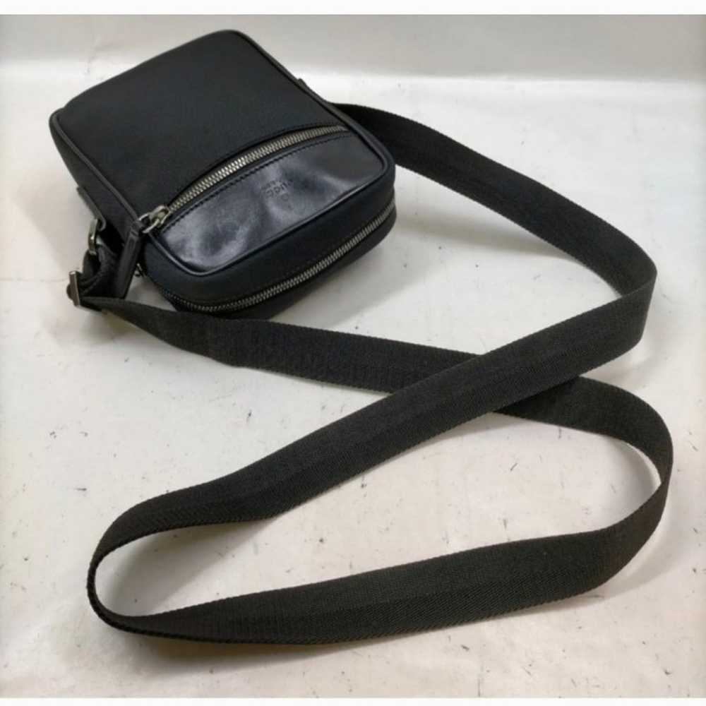 GUCCI Nylon Leather Crossbody/Shoulder Bag, Black - image 6