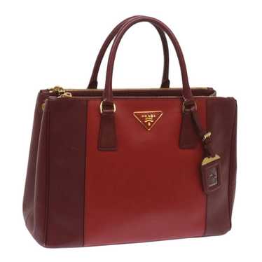 Authentic PRADA Hand Bag Safiano leather Red