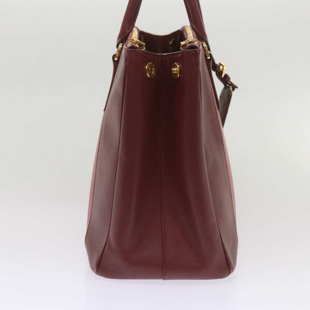 Authentic PRADA Hand Bag Safiano leather Red - image 3