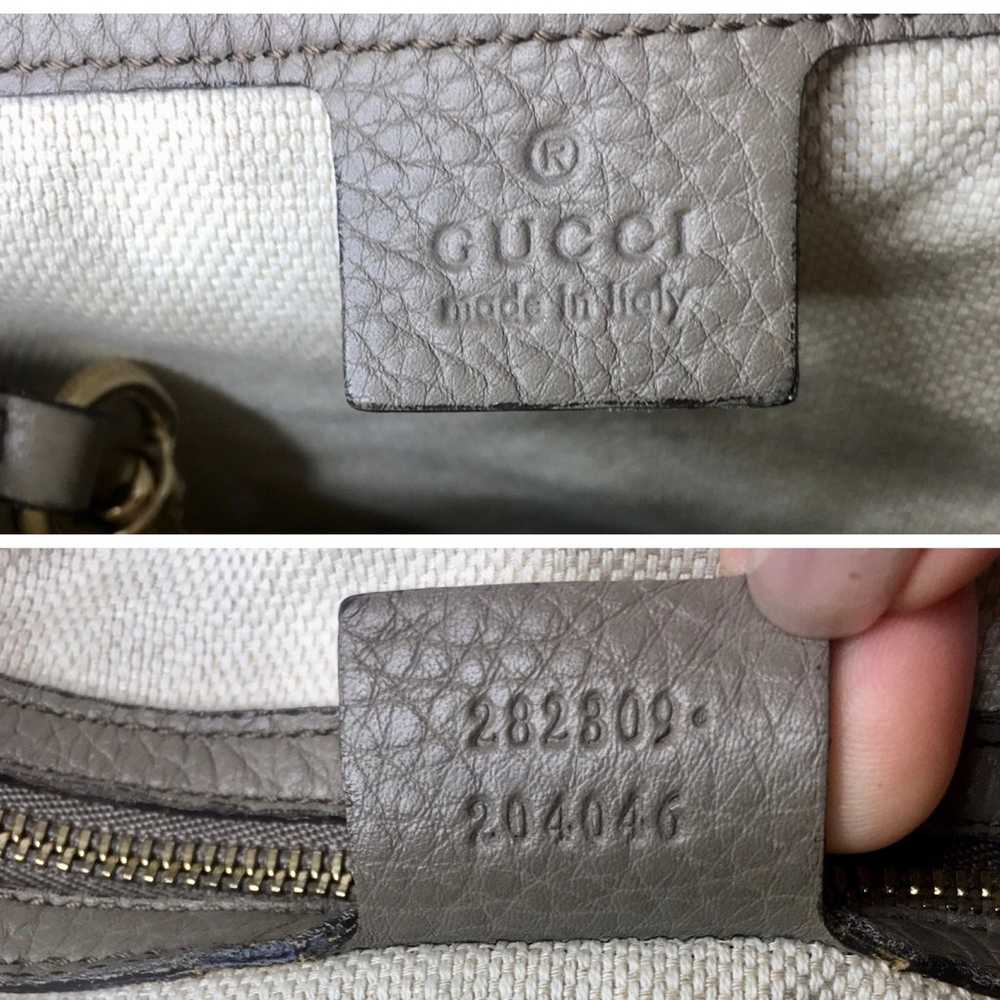 Gucci authentic SOHO grey leather tote bag - image 8