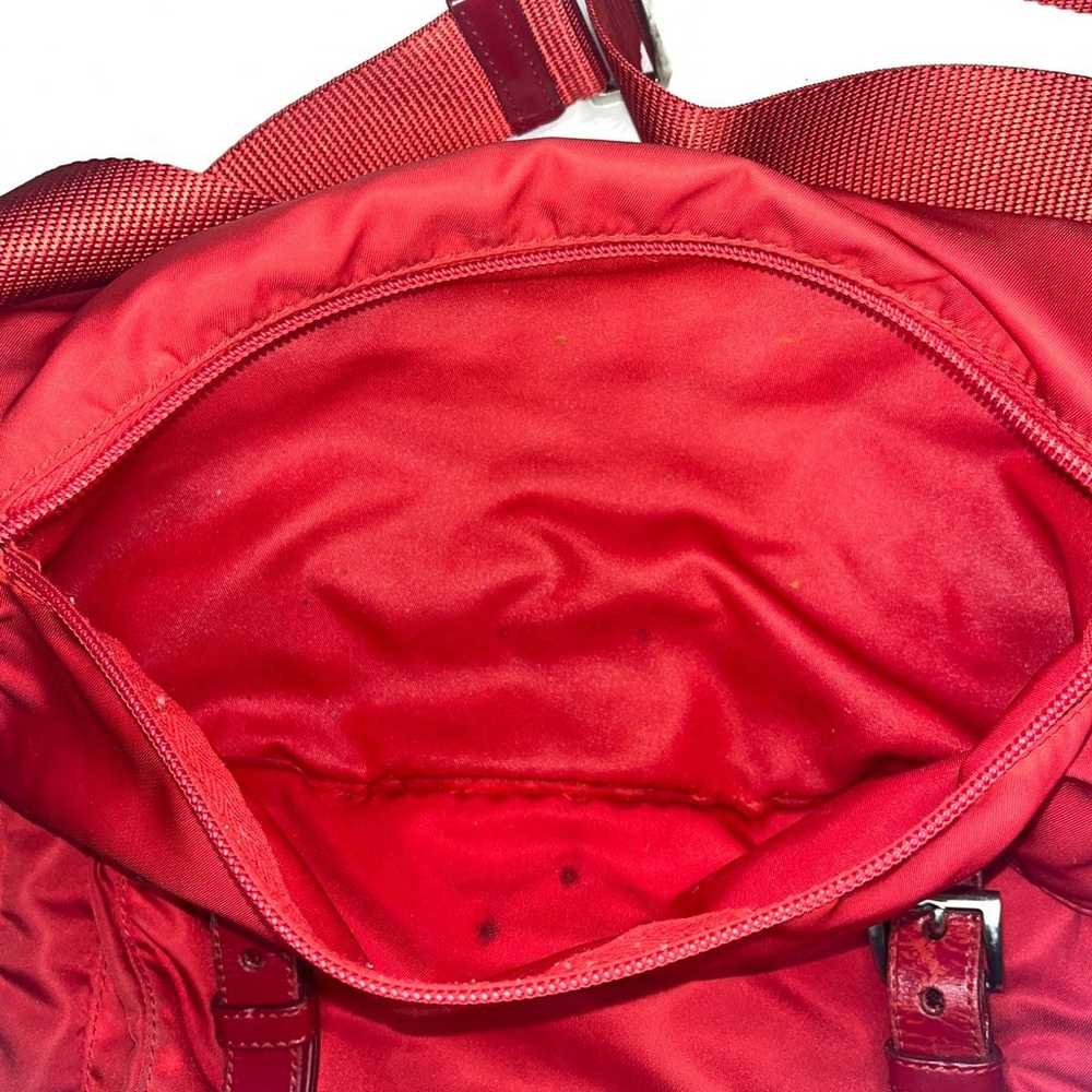Prada Tessuto Nylon Saffiano Messenger Bag - image 8