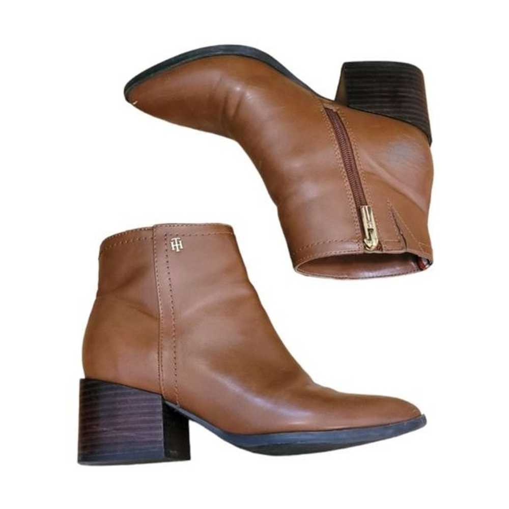 Tommy Hilfiger Chesnut Brown Pointed Toe Ankle Bo… - image 1