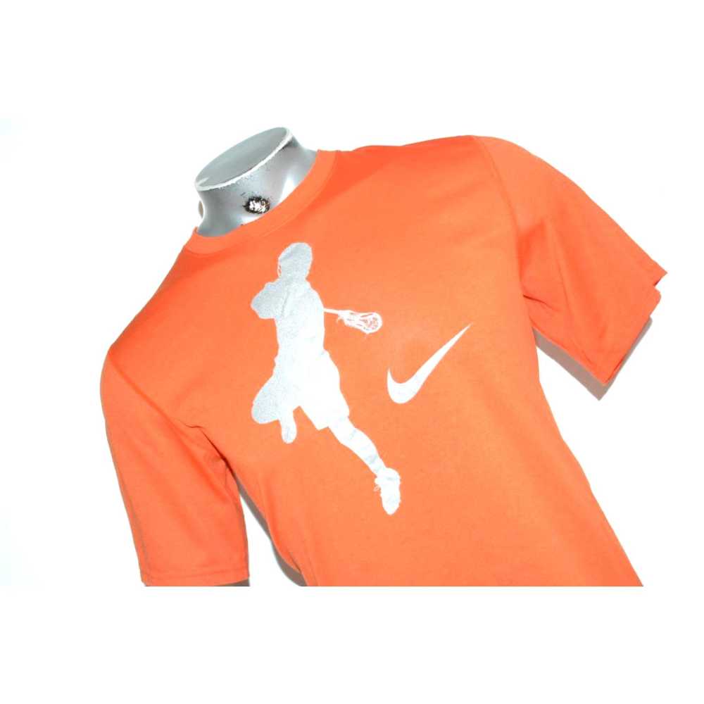 Nike 37996 Nike Lacrosse Gym Shirt Workout Orange… - image 2