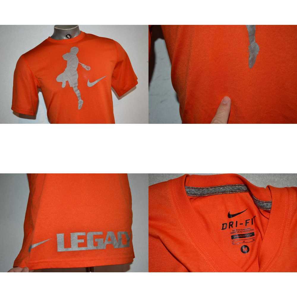 Nike 37996 Nike Lacrosse Gym Shirt Workout Orange… - image 4