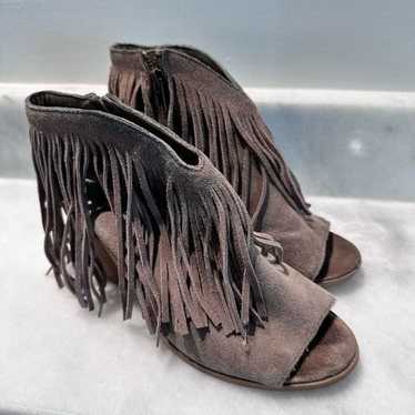 Steve Madden Womens Fringe Leather VINTAGE Y2K Ro… - image 1