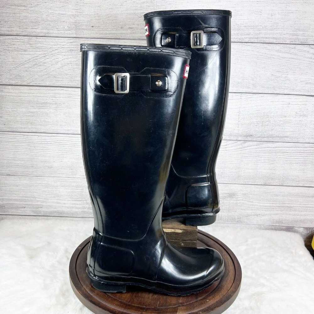 Hunter Original Tall Gloss Women's Rain Boots  Bl… - image 10