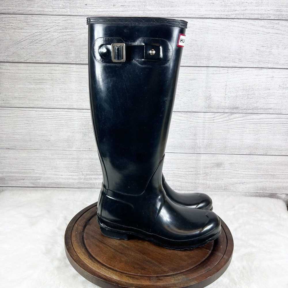 Hunter Original Tall Gloss Women's Rain Boots  Bl… - image 2
