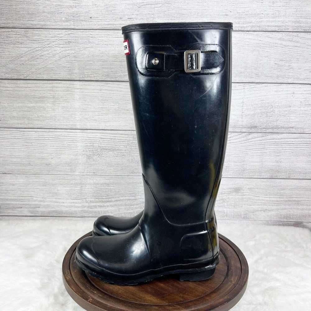 Hunter Original Tall Gloss Women's Rain Boots  Bl… - image 5
