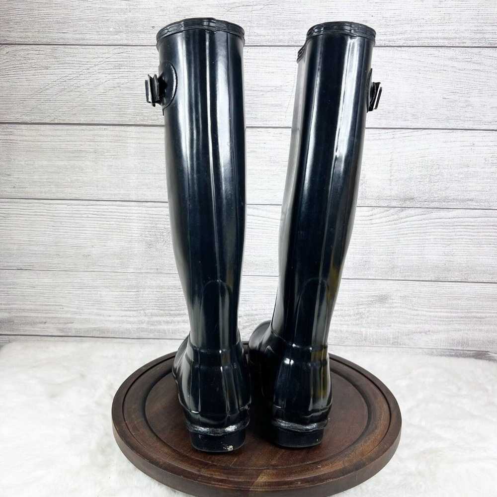 Hunter Original Tall Gloss Women's Rain Boots  Bl… - image 7