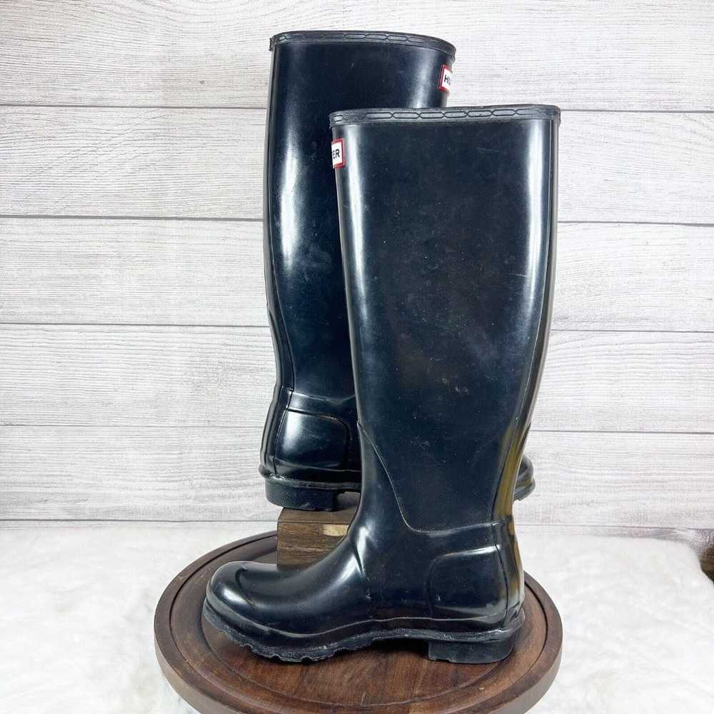 Hunter Original Tall Gloss Women's Rain Boots  Bl… - image 9