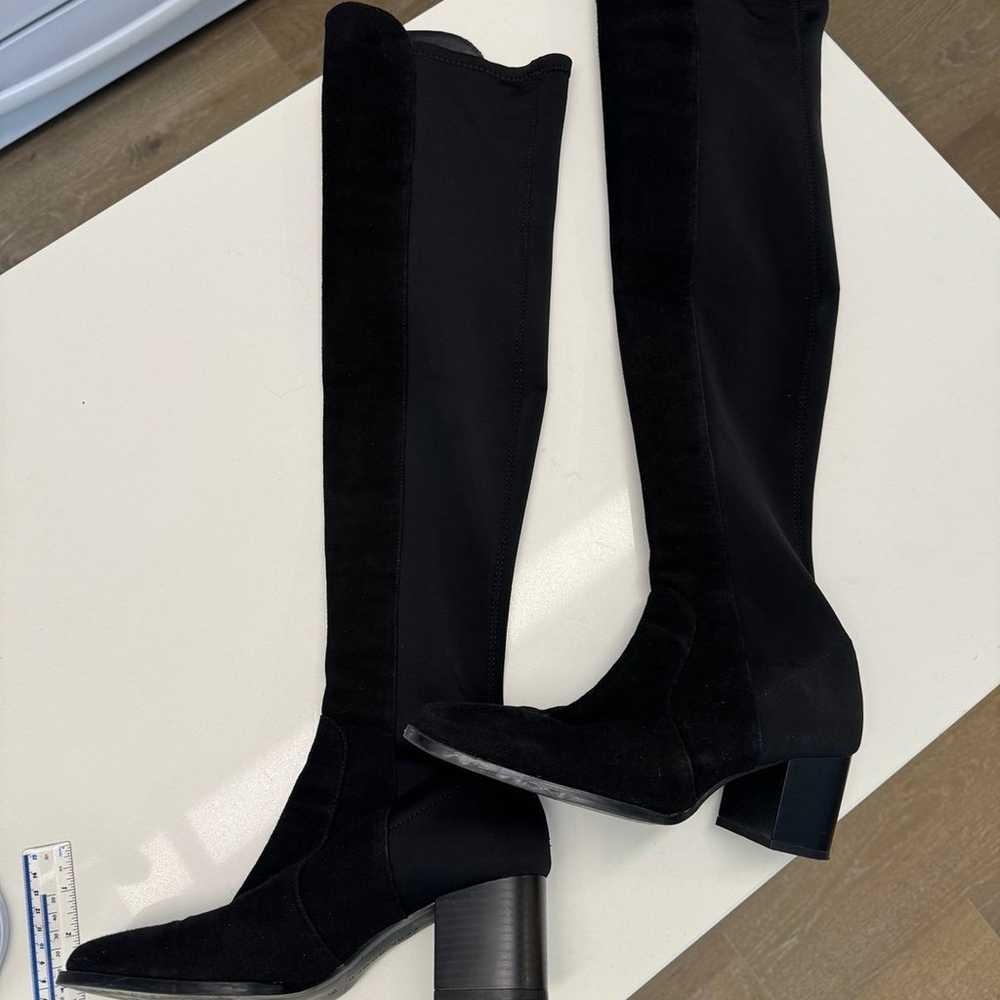 ZARA thigh high black boots - image 1