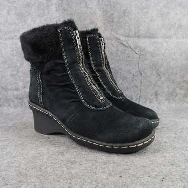 Baretraps Shoes Womens 8 Boots Winter Wedge Leath… - image 1