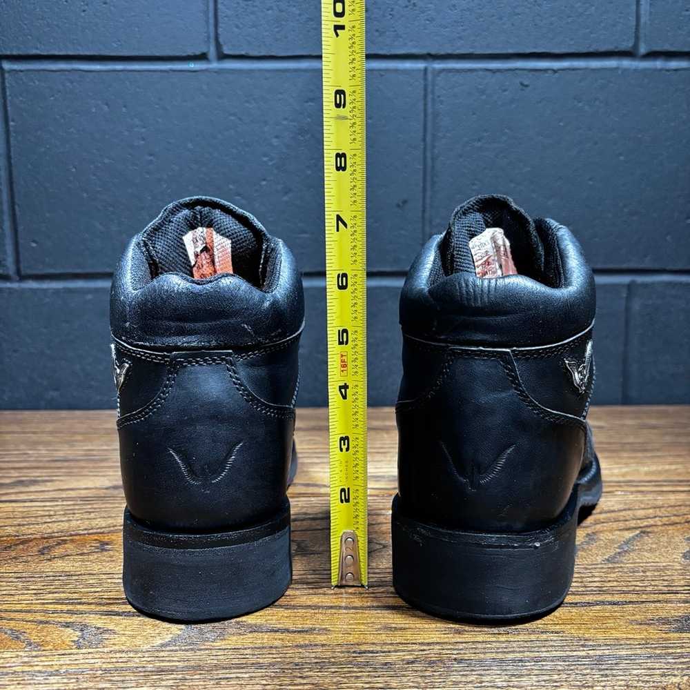 Thorogood Black Leather Lace Up Work Boots Women’… - image 5