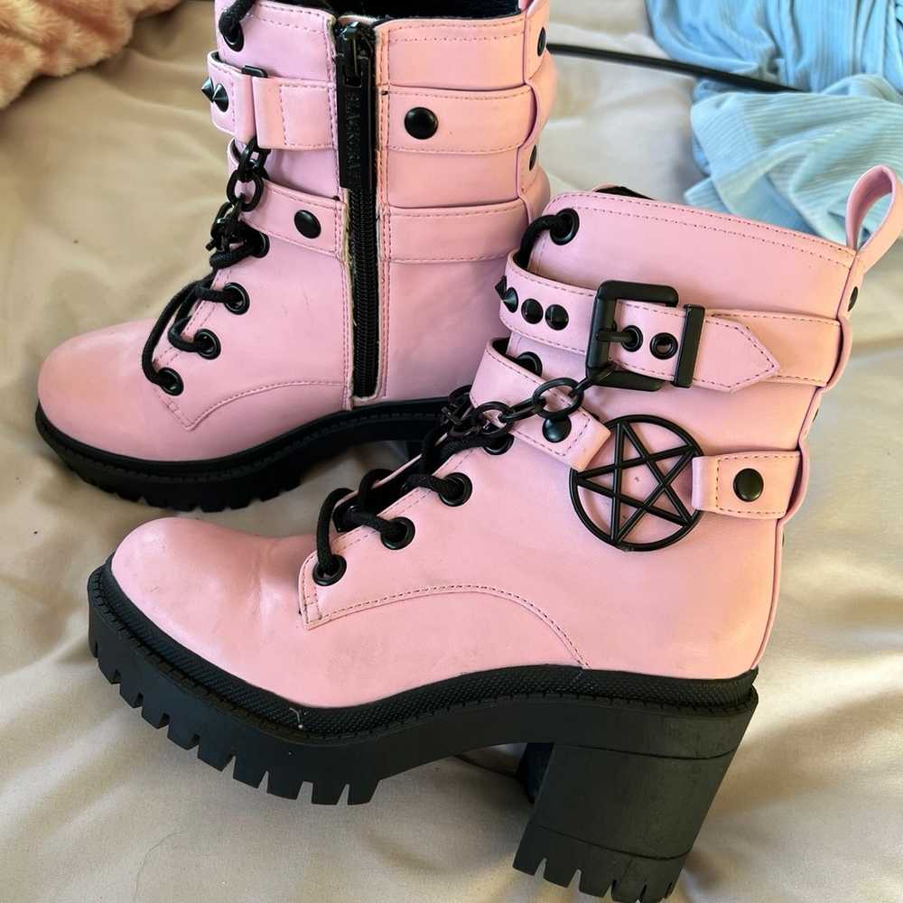 Blackcraft cult pink lilith boots - image 1