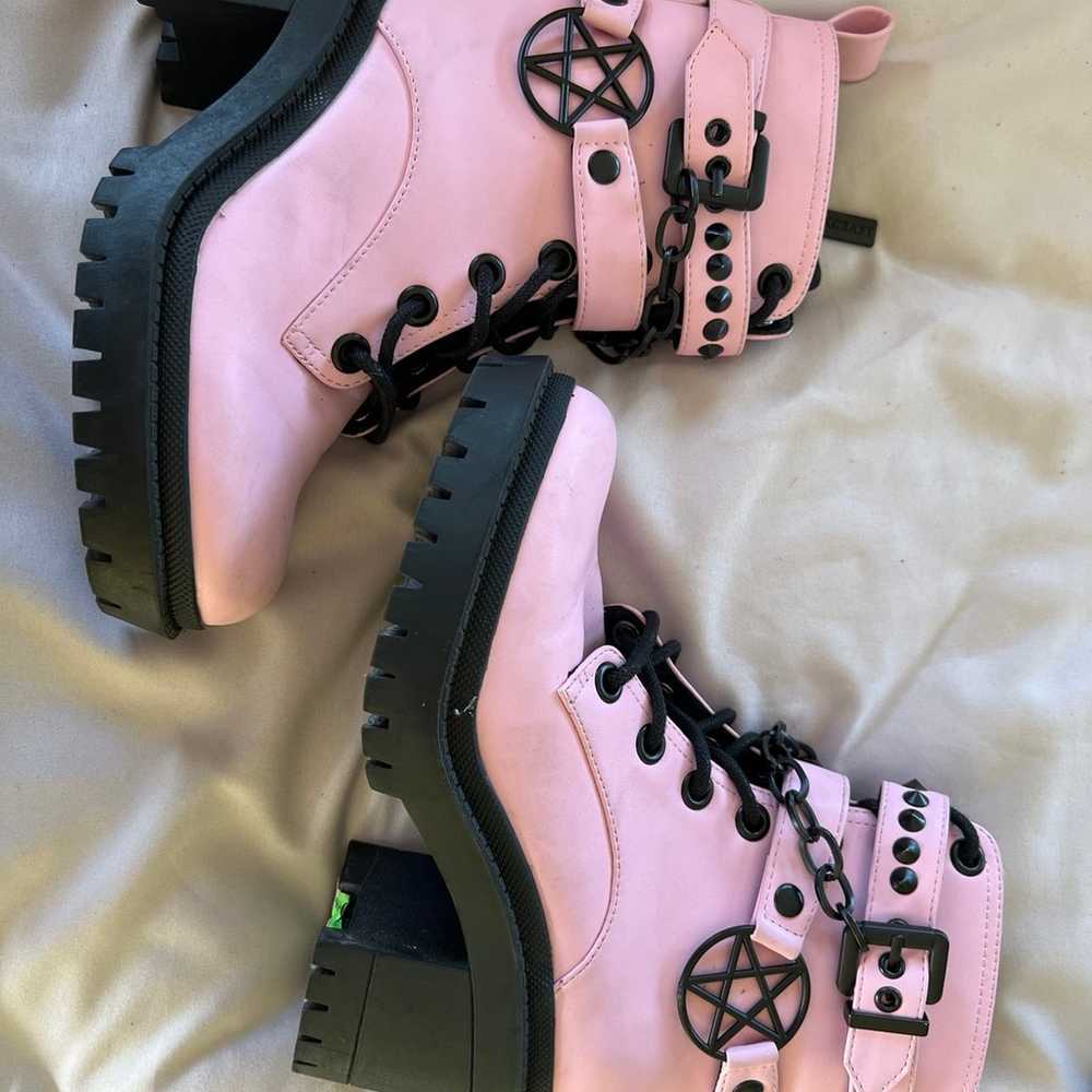 Blackcraft cult pink lilith boots - image 2
