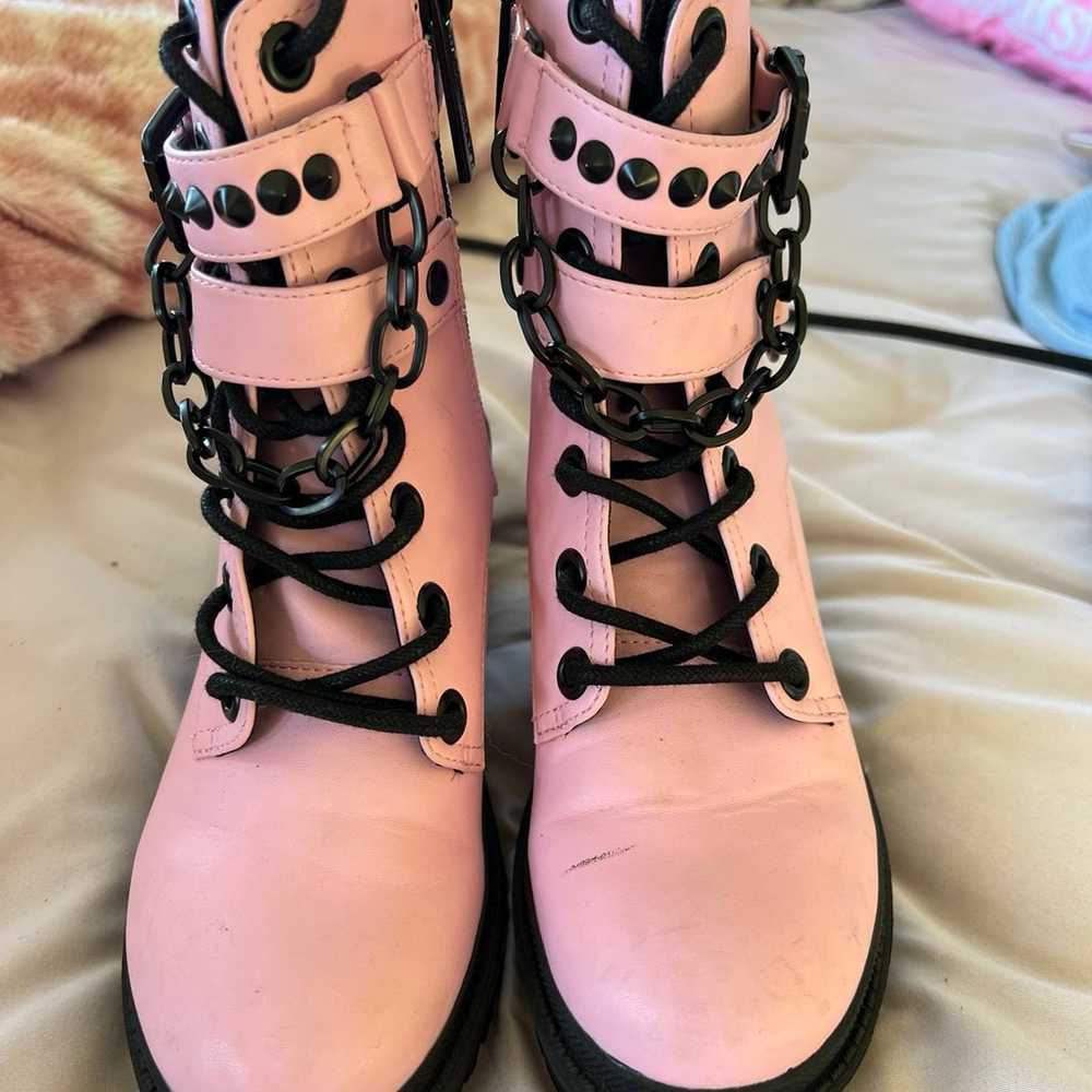 Blackcraft cult pink lilith boots - image 3