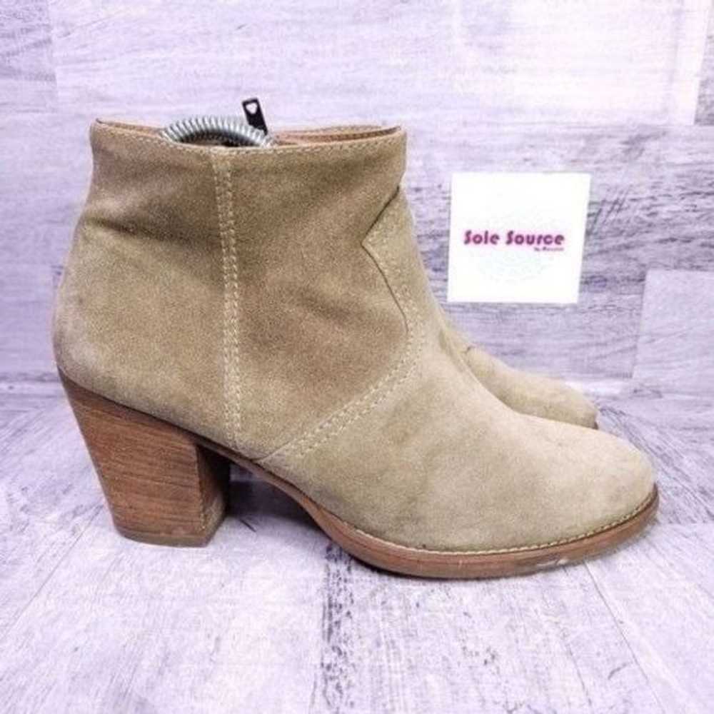 Madewell 1937 Suede Heeled Ankle Boot Tan Brown W… - image 1