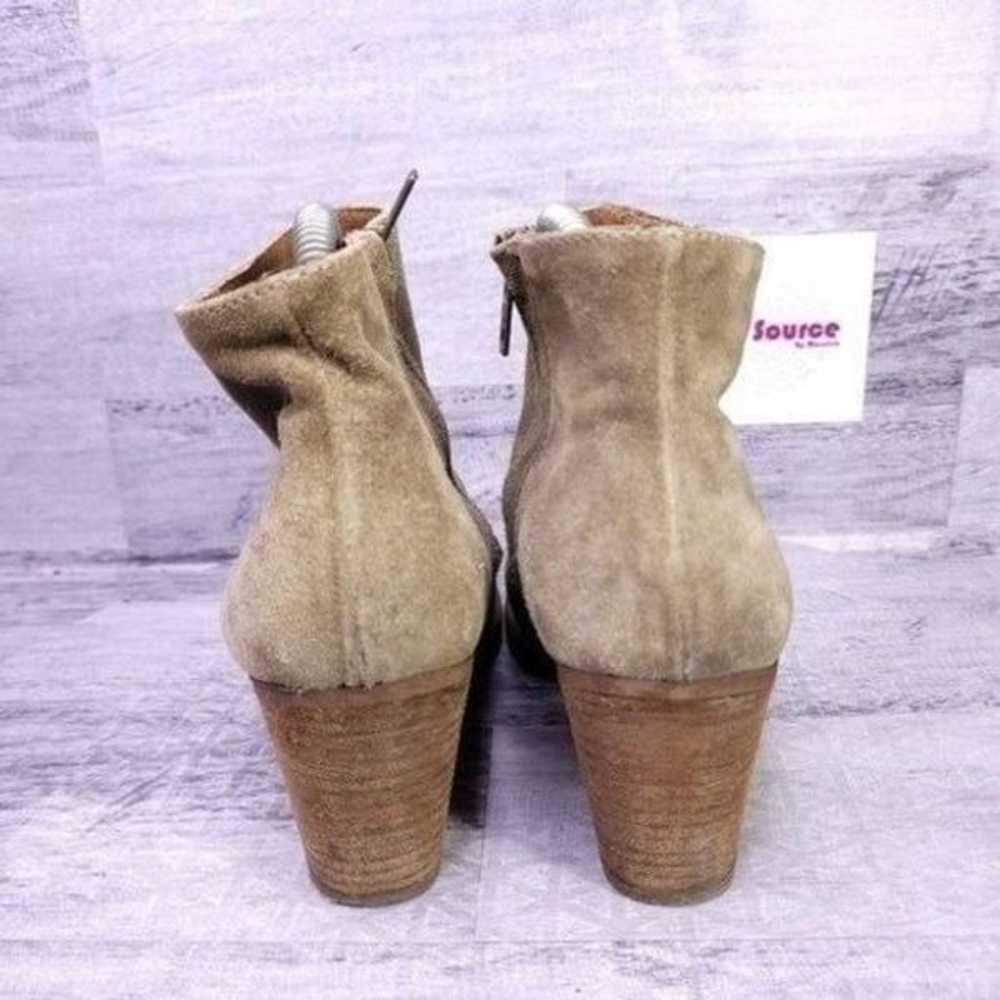 Madewell 1937 Suede Heeled Ankle Boot Tan Brown W… - image 4