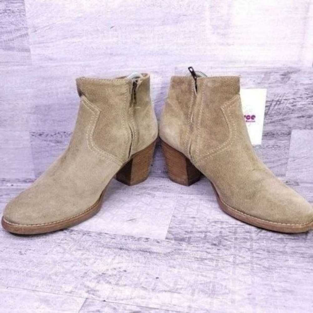 Madewell 1937 Suede Heeled Ankle Boot Tan Brown W… - image 5
