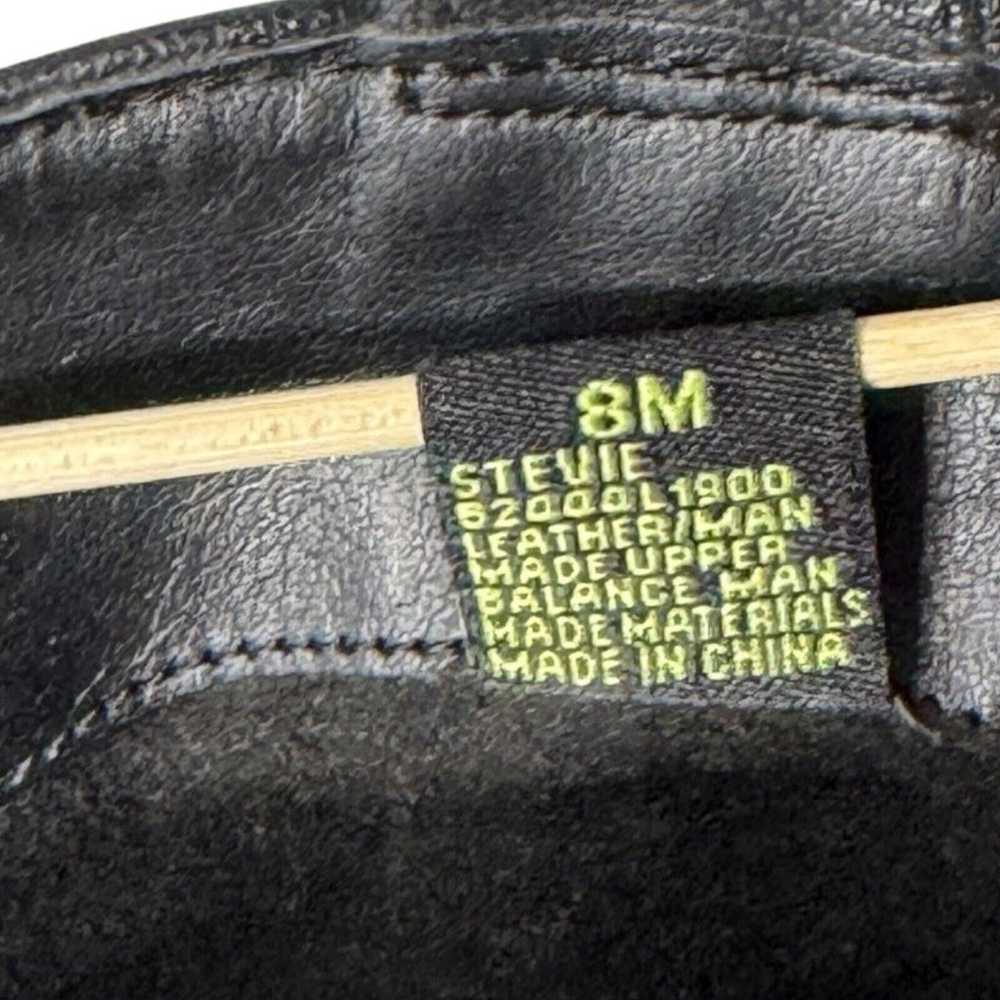 Sam Edelman Boots Womens 8M Snakeskin Solid Black… - image 9