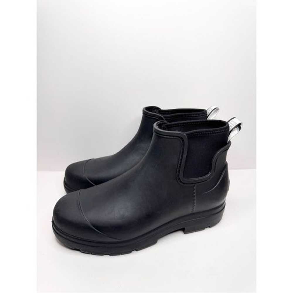 UGG Rain Boots Womens Size 10 Black Droplet Lugso… - image 3
