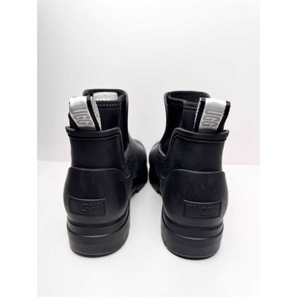 UGG Rain Boots Womens Size 10 Black Droplet Lugso… - image 5