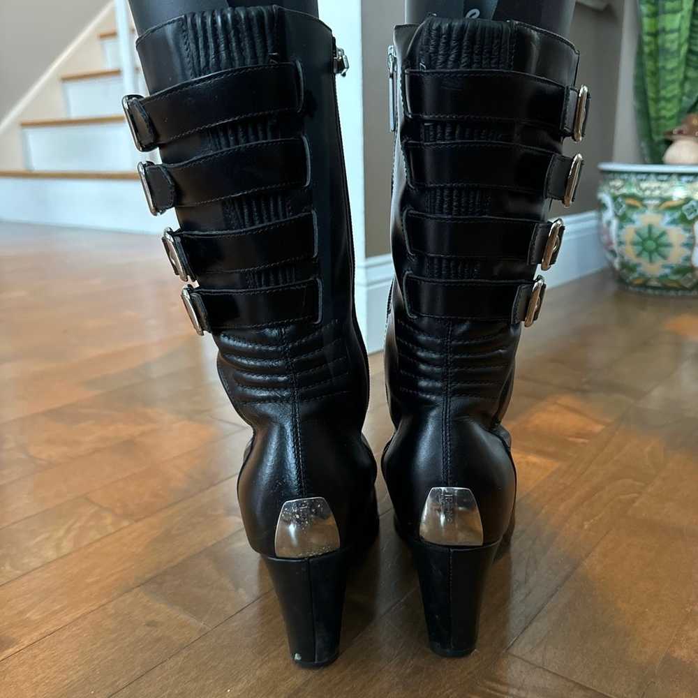 ICON WOMEN'S BOMBSHELL BLACK LEATHER BOOTS size 8… - image 9