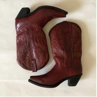 Laredo Red Leather Western Cowgirl boots women’s … - image 1