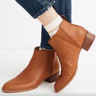Madewell Women's The Carina Boot Tan Leather Ankl… - image 1