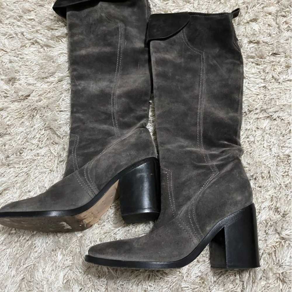 Vero Cuoio Grey Knee High Boots Size 6 1/2 - image 2
