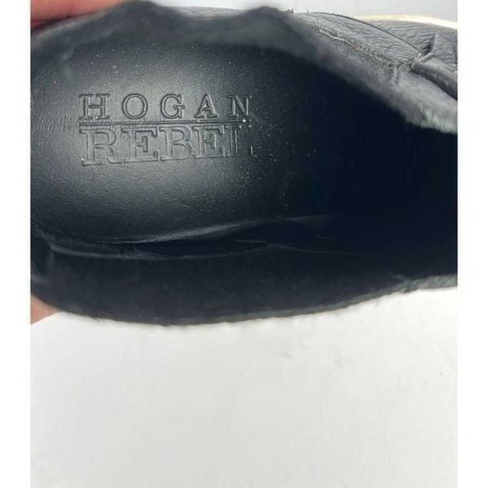 Hogan Black Leather Ankle Sneaker Boots Slip-on S… - image 10
