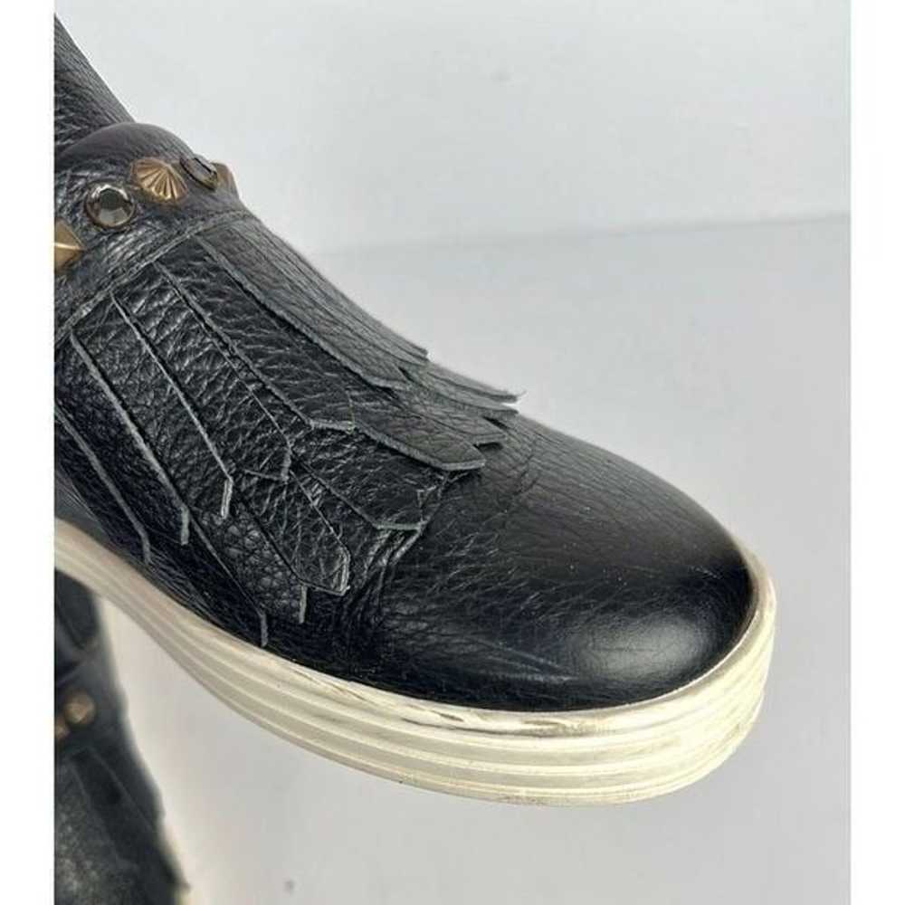 Hogan Black Leather Ankle Sneaker Boots Slip-on S… - image 12