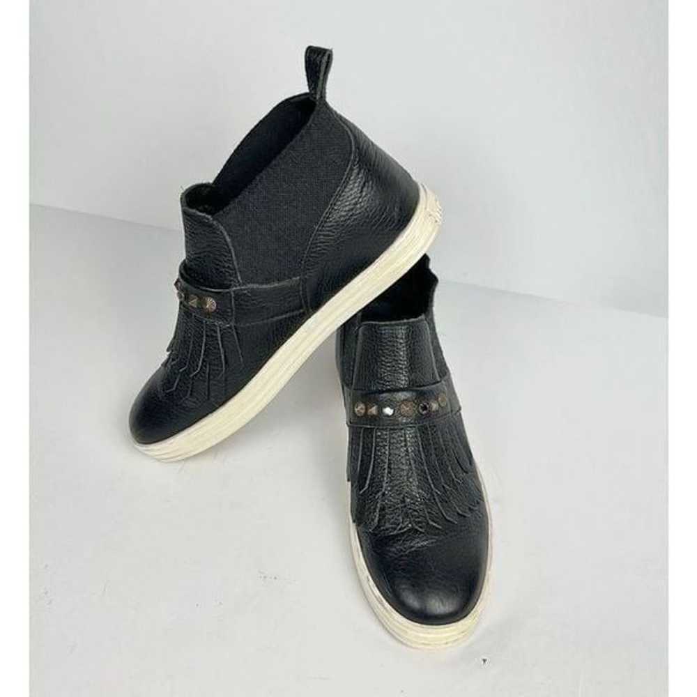 Hogan Black Leather Ankle Sneaker Boots Slip-on S… - image 2