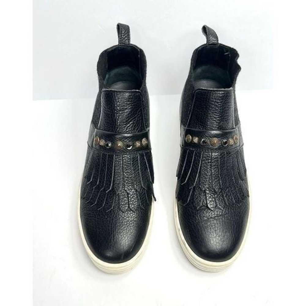 Hogan Black Leather Ankle Sneaker Boots Slip-on S… - image 3